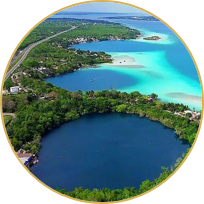 bacalar y cenote azul
